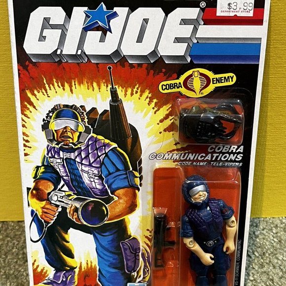 VINTAGE HASBRO GI JOE 1985 “Cobra Communications” 36 Back Figure Misp Hi Grade! - Picture 2 of 3